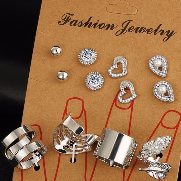 Jewelry - 🥰8 Piece Ring & Earring Jewelry Set